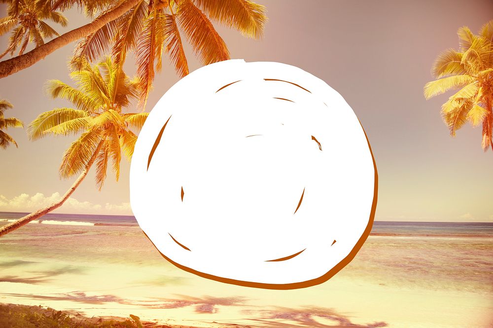 Summer Beach Tropical Peaceful Sunset Concept