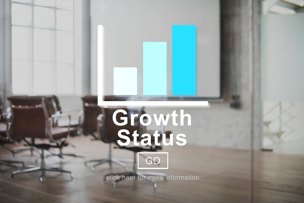Growth Status Technology Online Website Concept