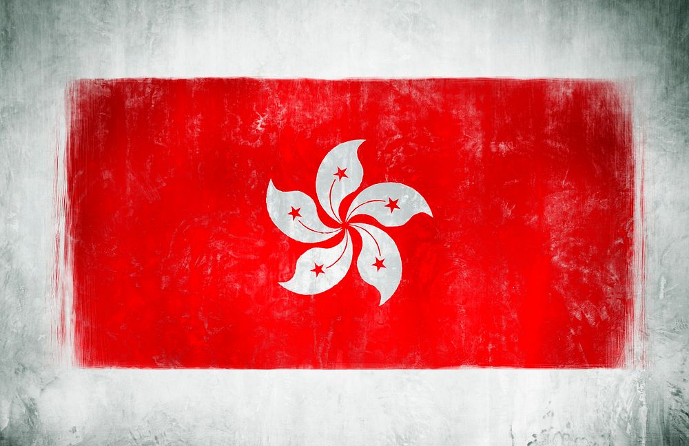 Illustration And Painting Of The National Flag Of Hong Kong