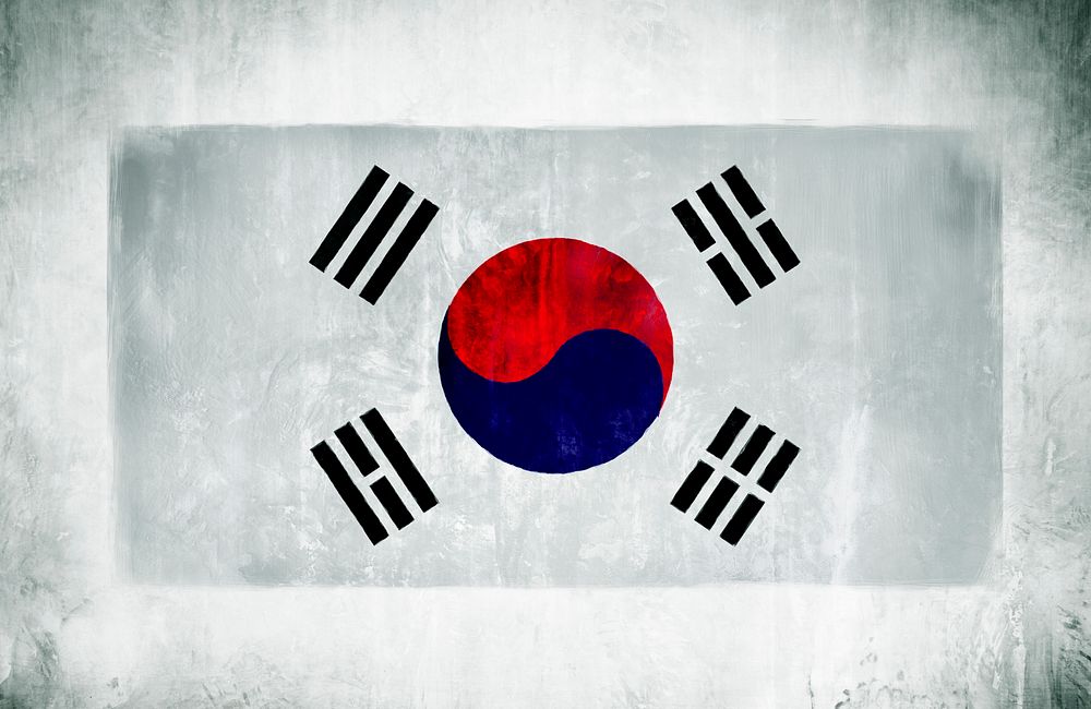 Illustration And Painting Of The National Flag Of South Korea