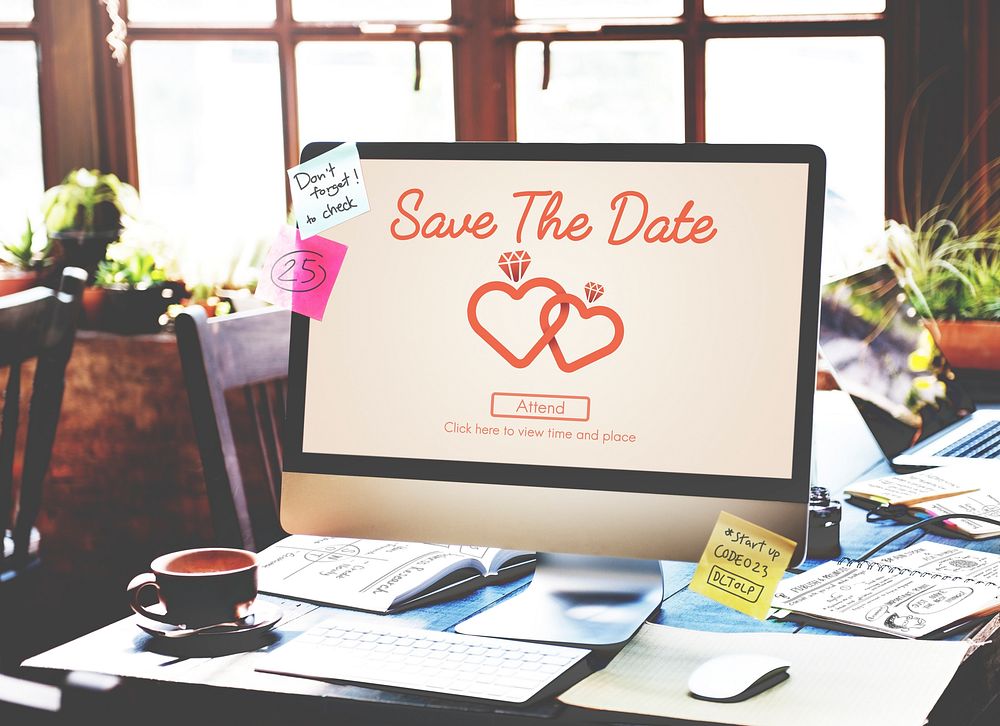 Save The Date Wedding Day Love Concept