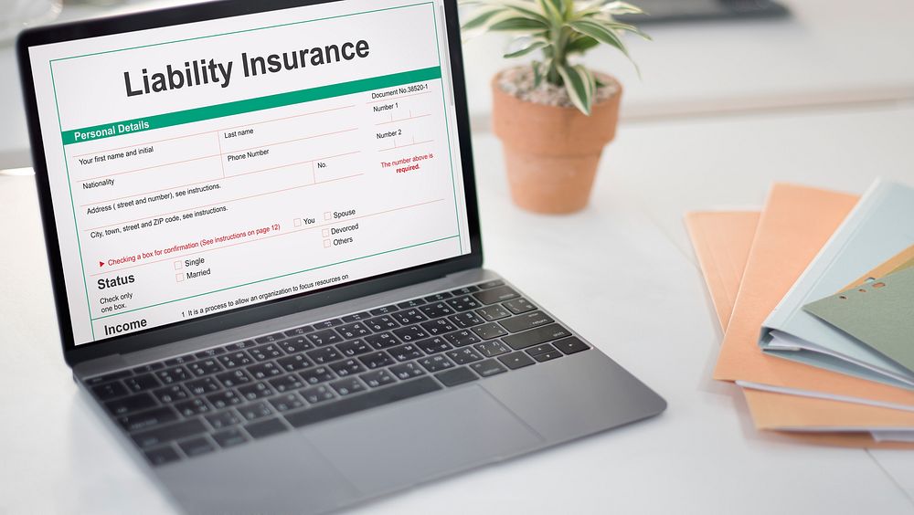 Liability Insurance Money RIsk Form Document Concept
