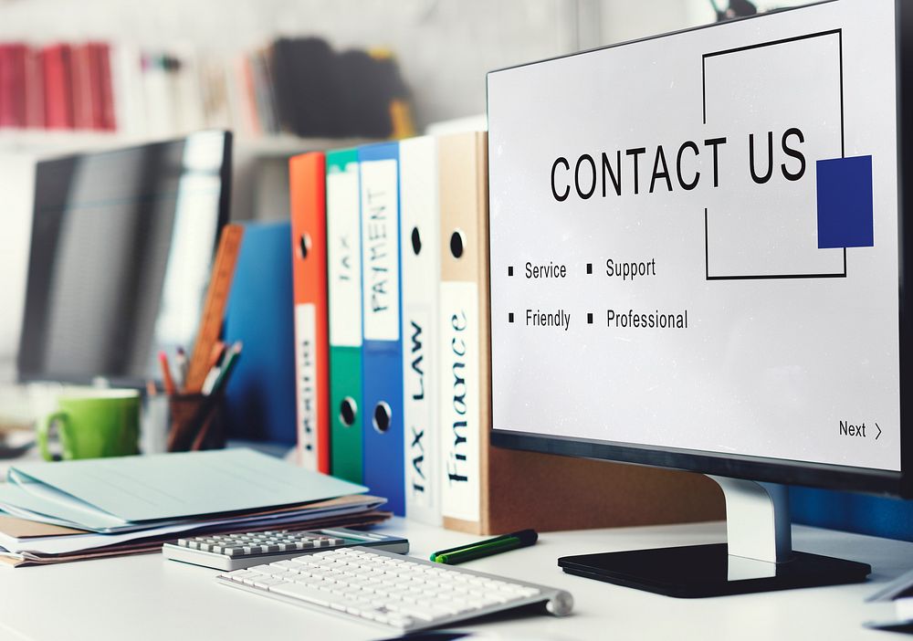 Contact Us Customer Service Support Concept