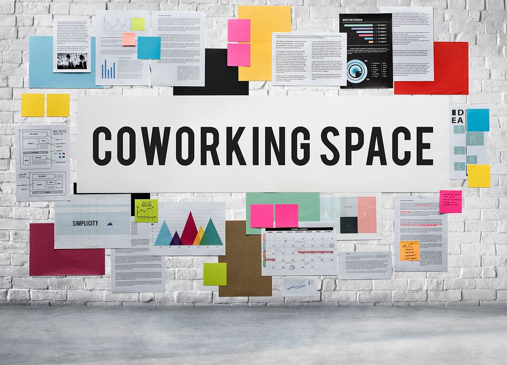 Coworking Space Independence Creative Start-Up Concept