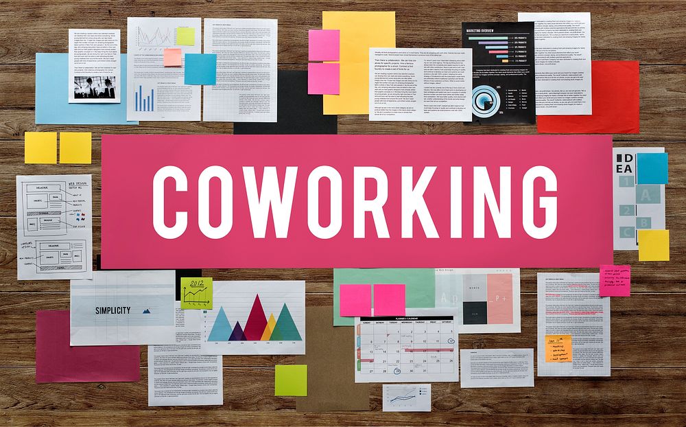 Coworking Cimmunity Freelance New Business Concept