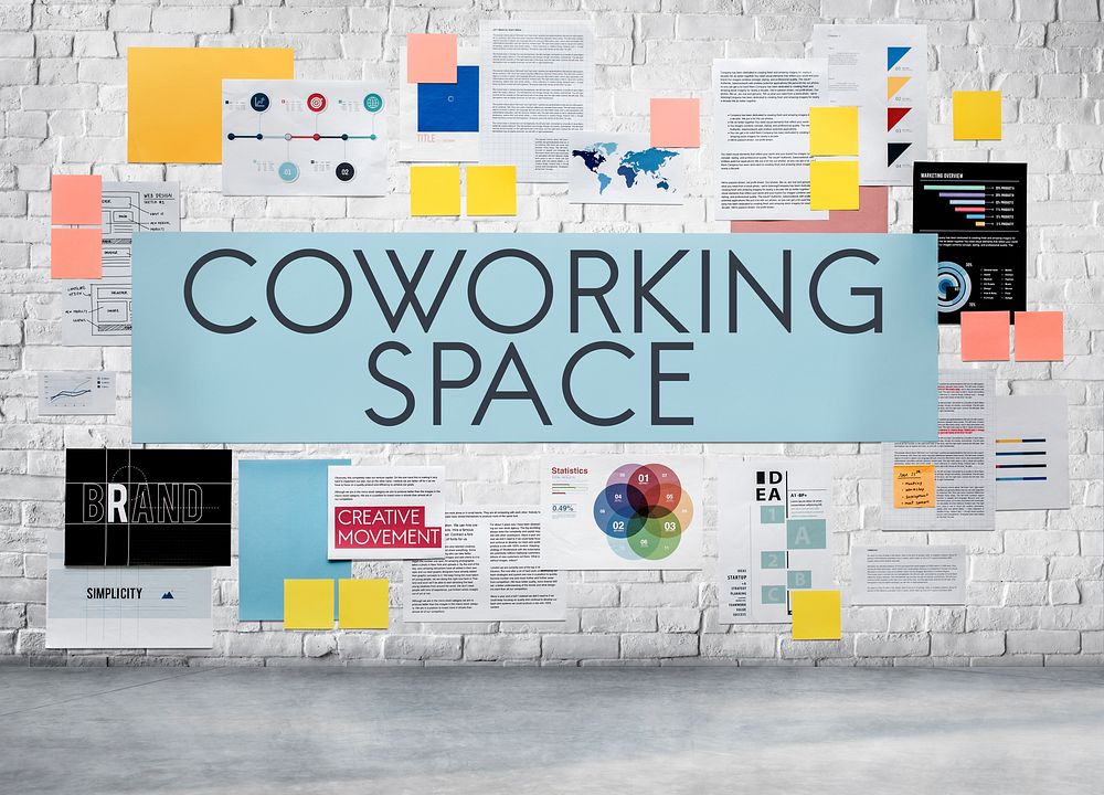 Corporate Workspace Coworking Space Connection Collaboration Concept