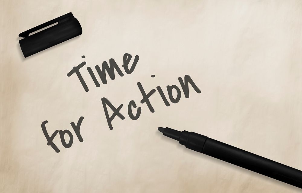 Time For Action Change Concept
