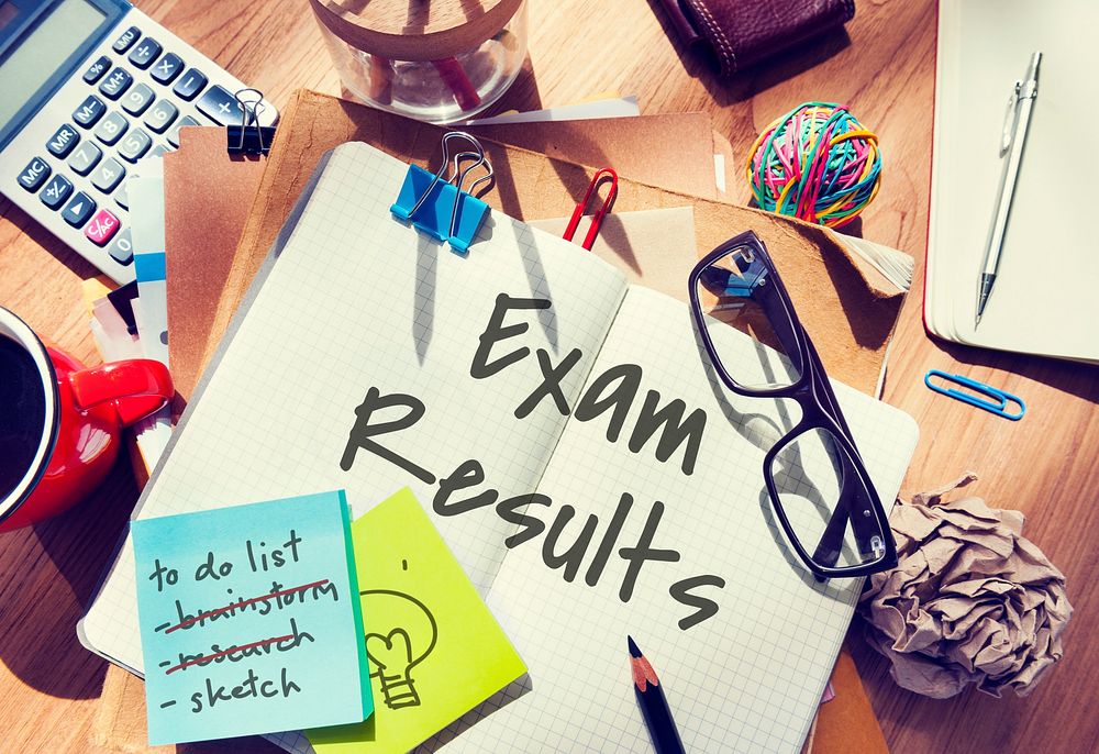 Exam Results Schoold Examination Review Assessment Concept