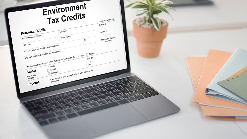 Environment Tax Credits Document Form Concept