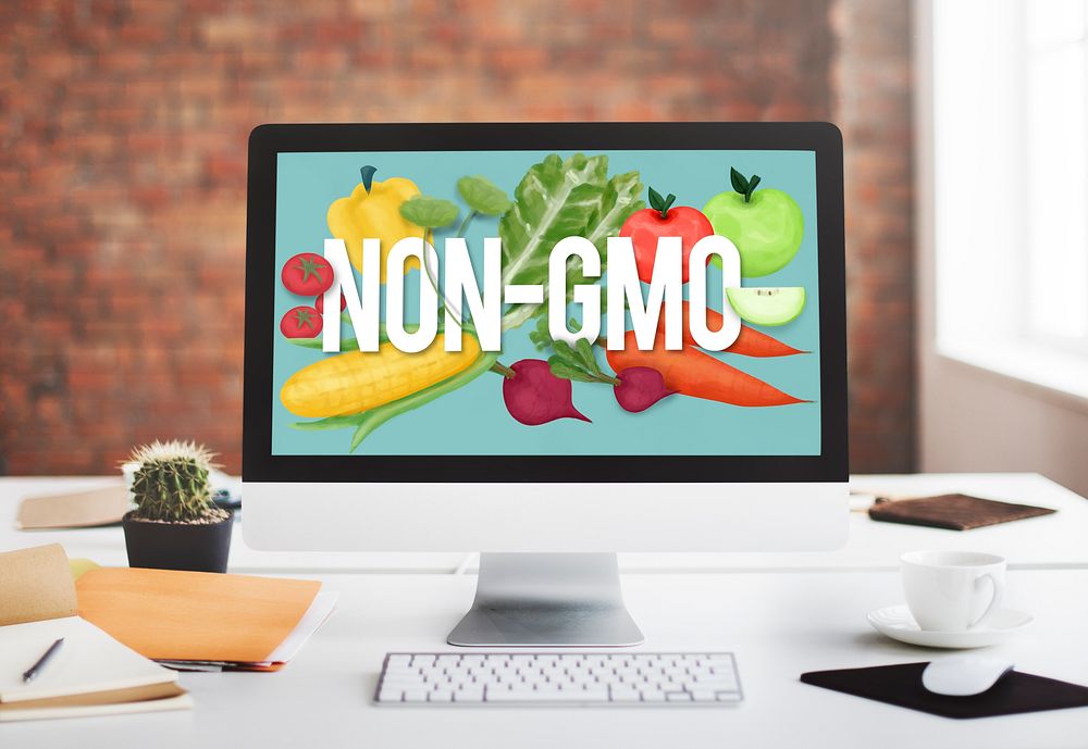 Non-GMO Nature Organic Plant Technology Concept