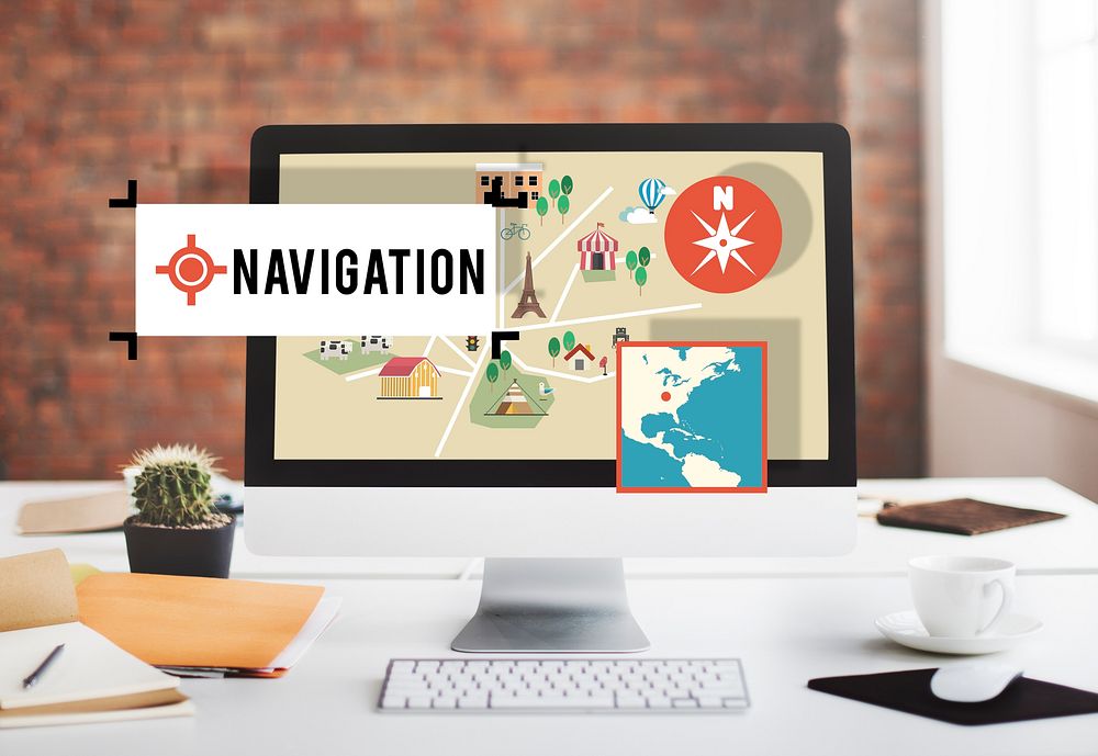 Navigation Location Position Transportation Map Concept
