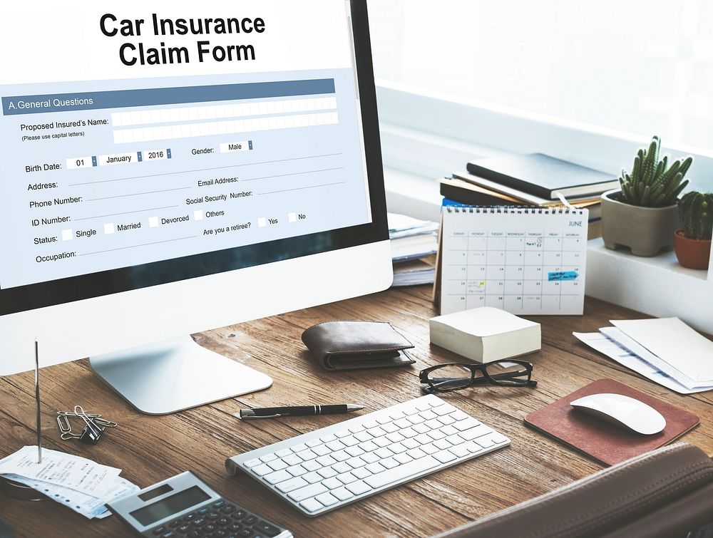Car Insurance Claim Form Concept