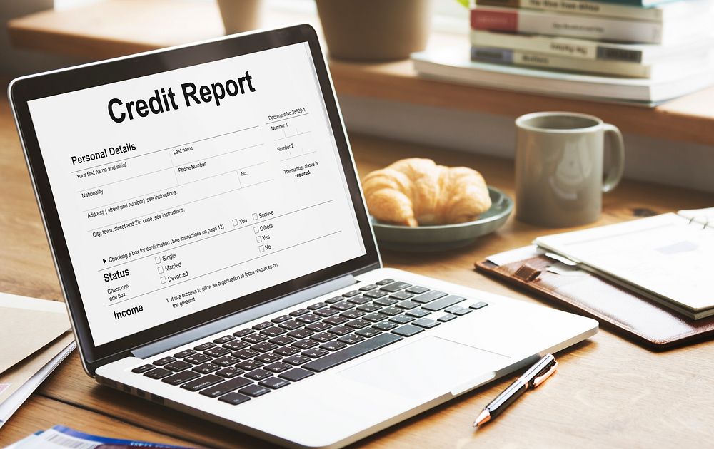 Credit Report Financial Banking Economy Concept