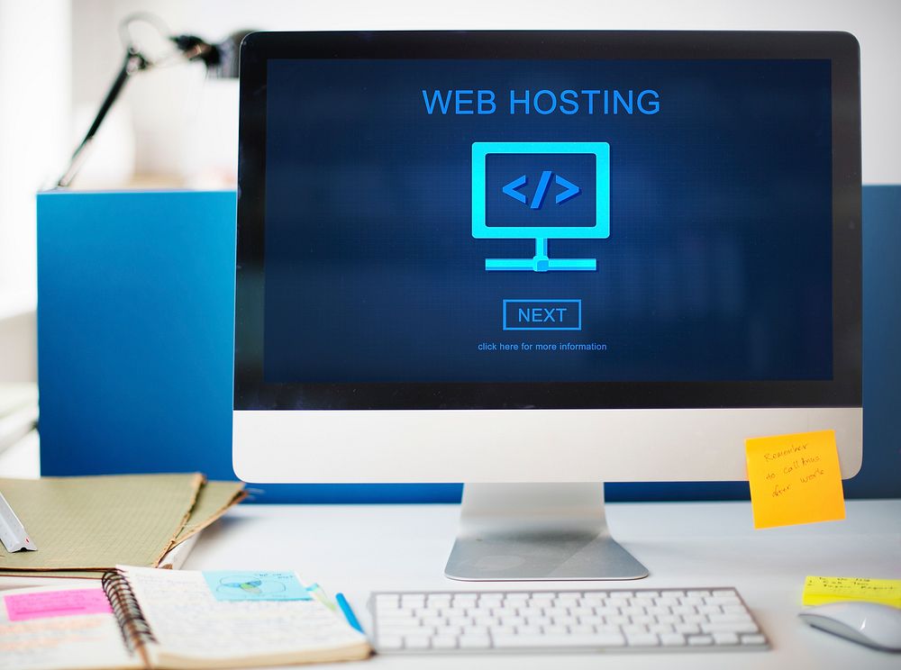 Web Hosting Server Website User System Concept