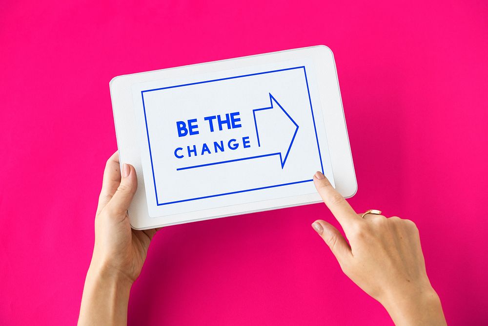 Be The Change Arrow Frame Direction