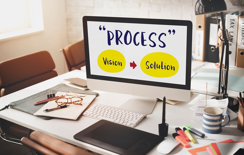 Process Strategy Success Vision Solution Graphic Concept