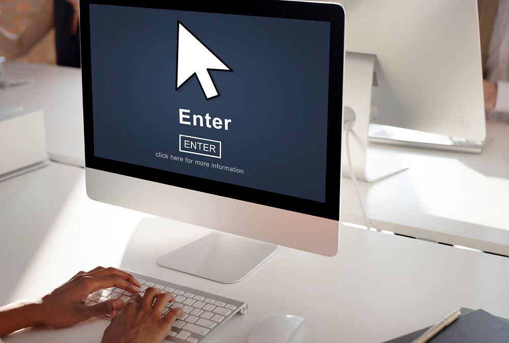 Enter Online Join Website Technology Concept