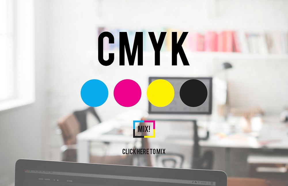 CMYK Color Printing Ink Color Model Concept