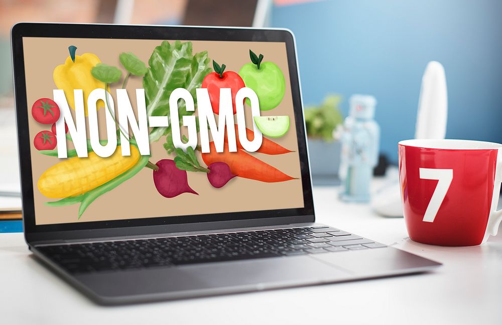 Non-GMO Nature Organic Plant Technology Concept