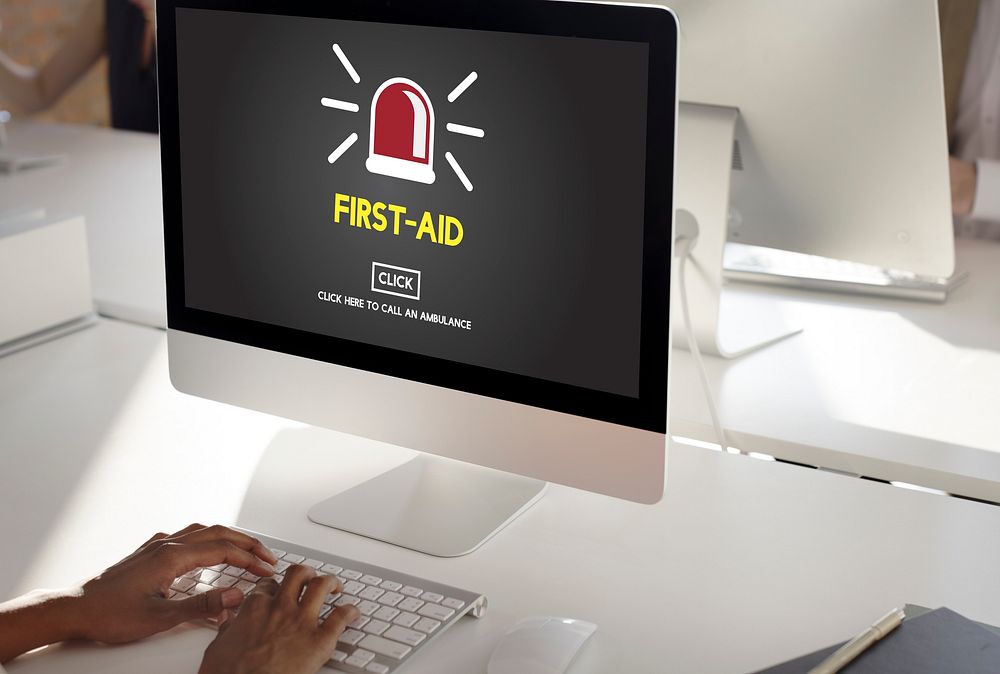 First Aid Emergency Accident Service Concept