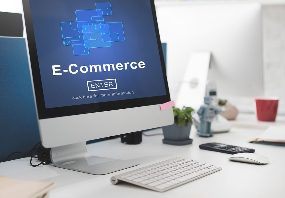E-Commerce Marketing Online Register Enter Technology Concept