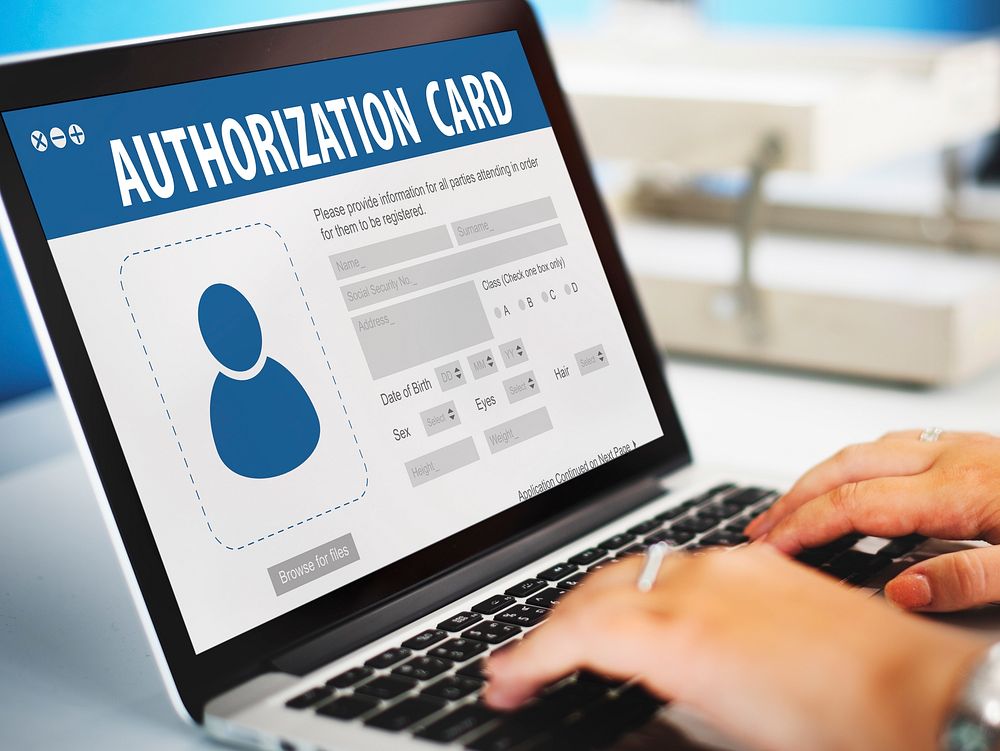 Authorization Membership Card Identification Data Information License Concept