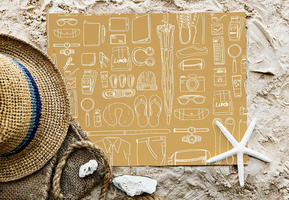 fabric beach, line art beach, coral colour, lattice background image