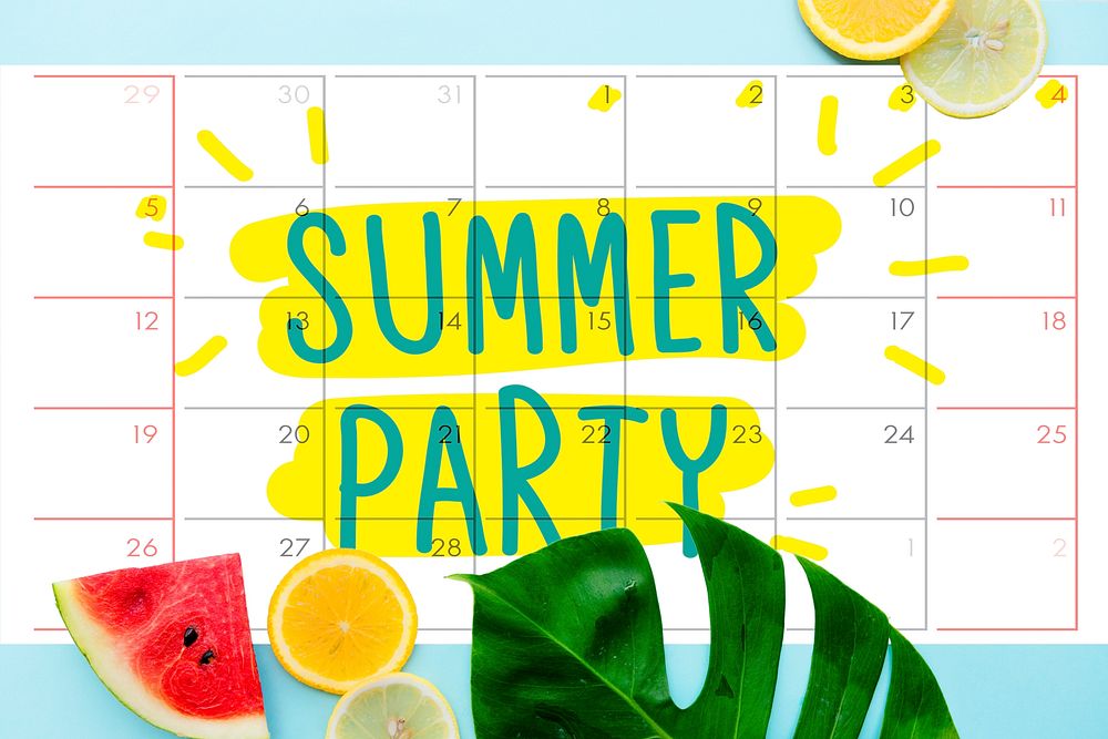 Summer Break Fun Party Banner Concept