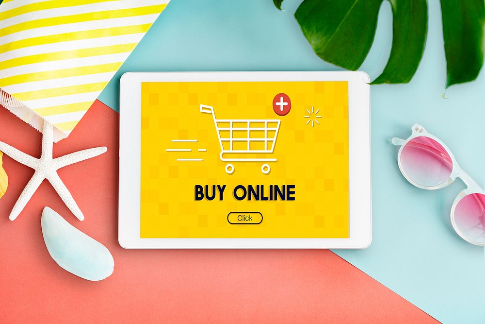 Add Cart Buy Now Online Commerce Graphic Concept