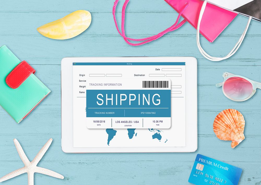 Online Shopping Shipping Internet Commerce Concept