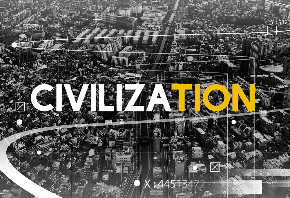 Civilization Metro City Urban Lifestyle Society Graphic