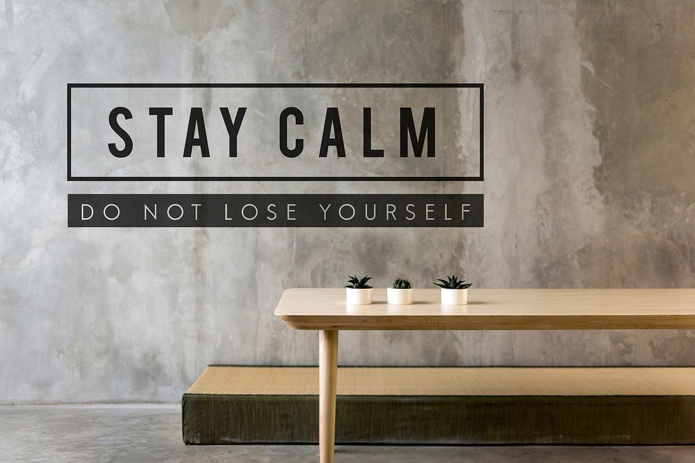 Stay calm is good enjoyment.