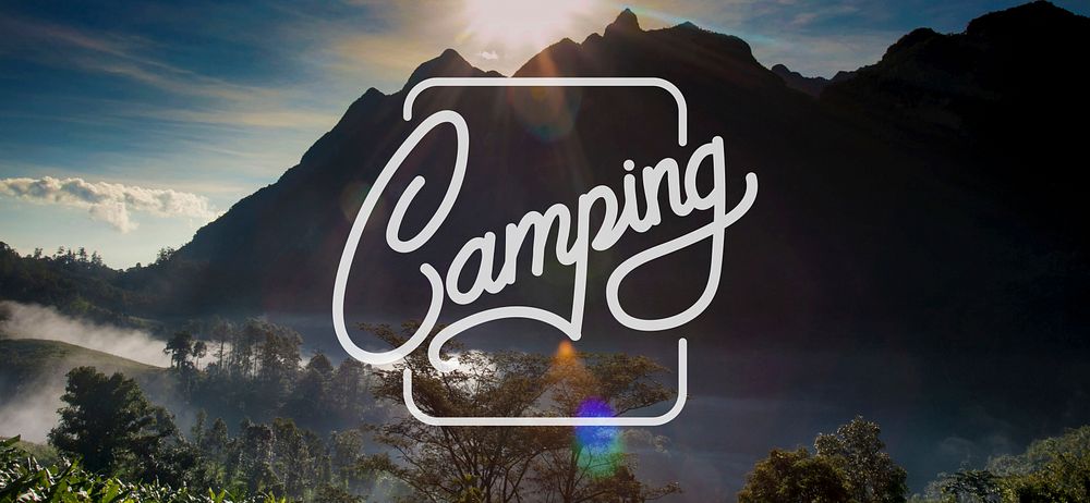 Camping Journey Travel Explore Wanderlust Word Graphic