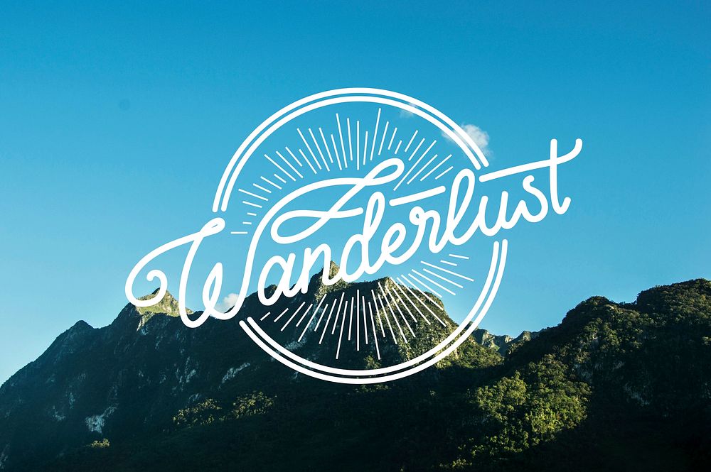 Mountain Nature Travel Explore Wanderlust Word Graphic