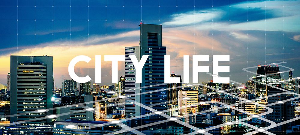 Urban Living City Lifestyle Word