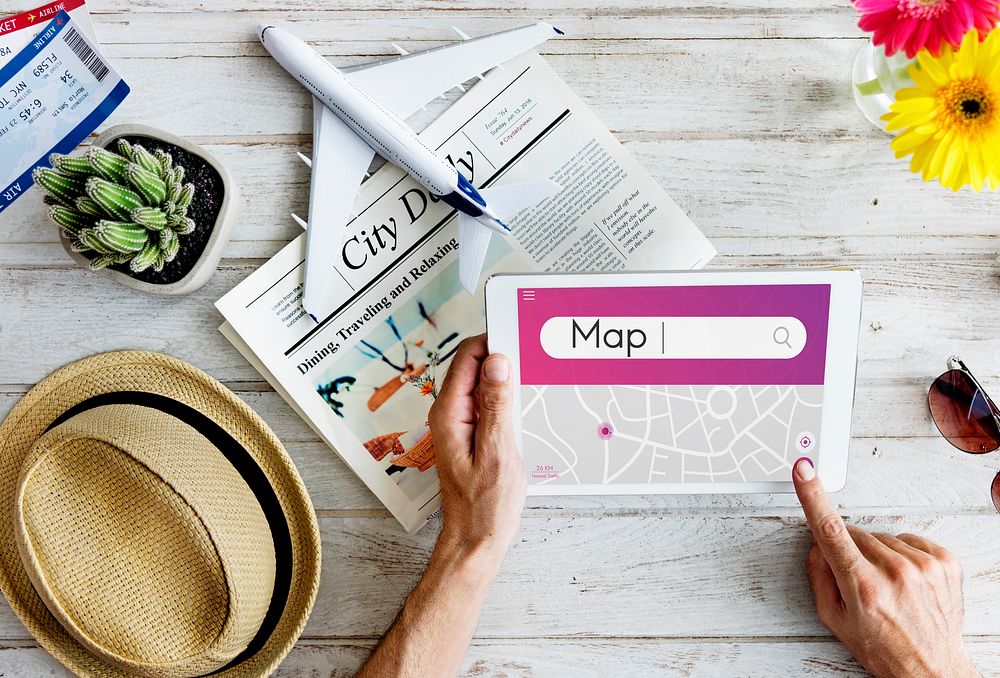 Map Navigation GPS Destination Concept