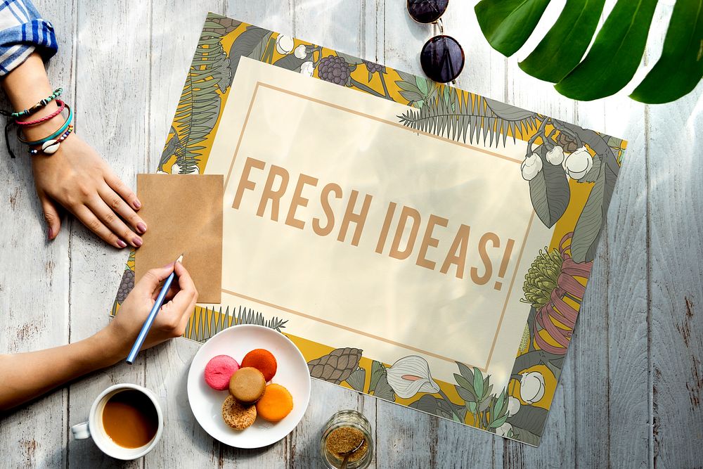 Fresh Ideas Design Be Creative Inspiration Concept