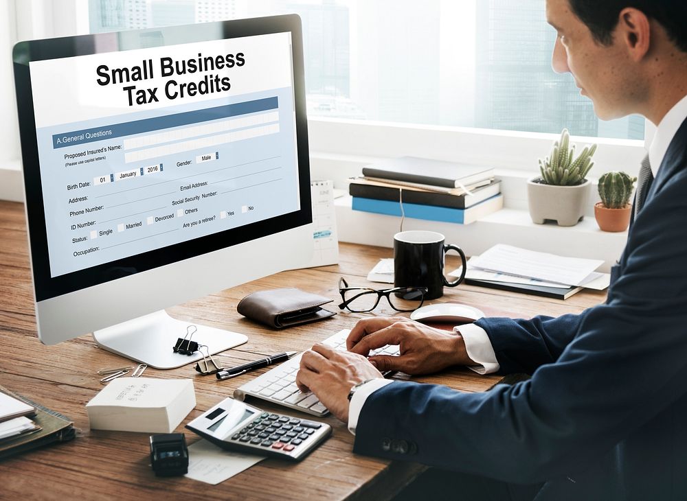 Samll Business Loan Form Tax Credits Niche Concept