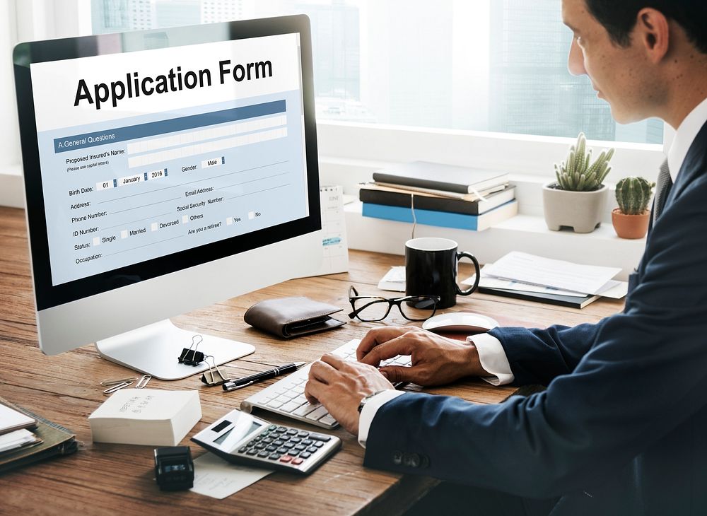 Application Form Employment Document Concept