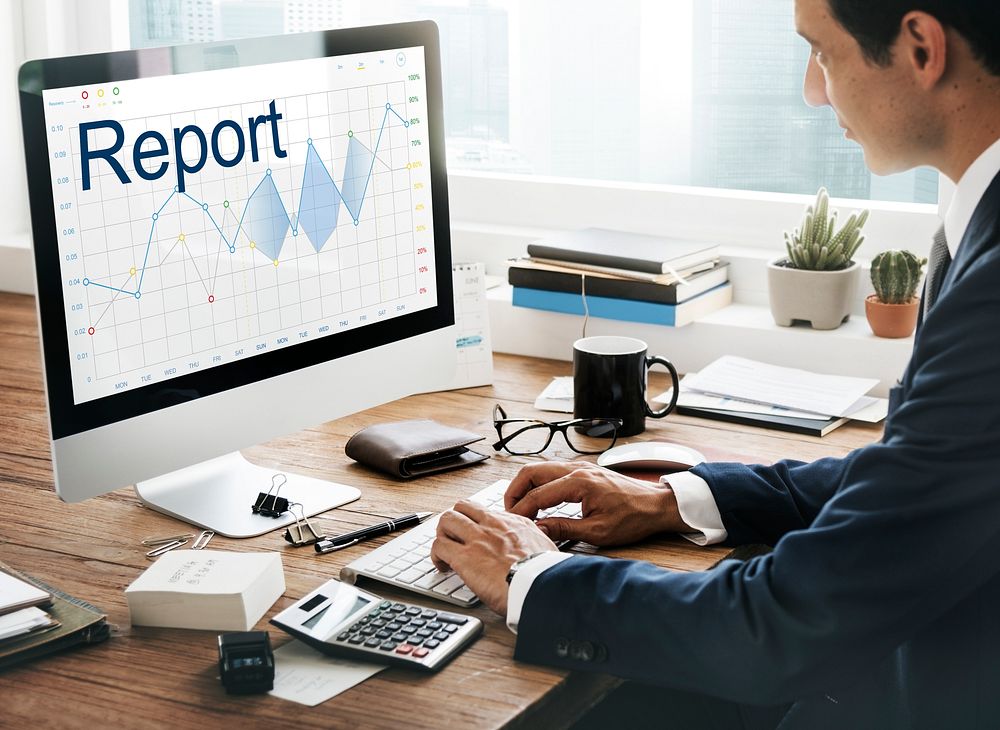 Report Analysis Progress Chart Concept