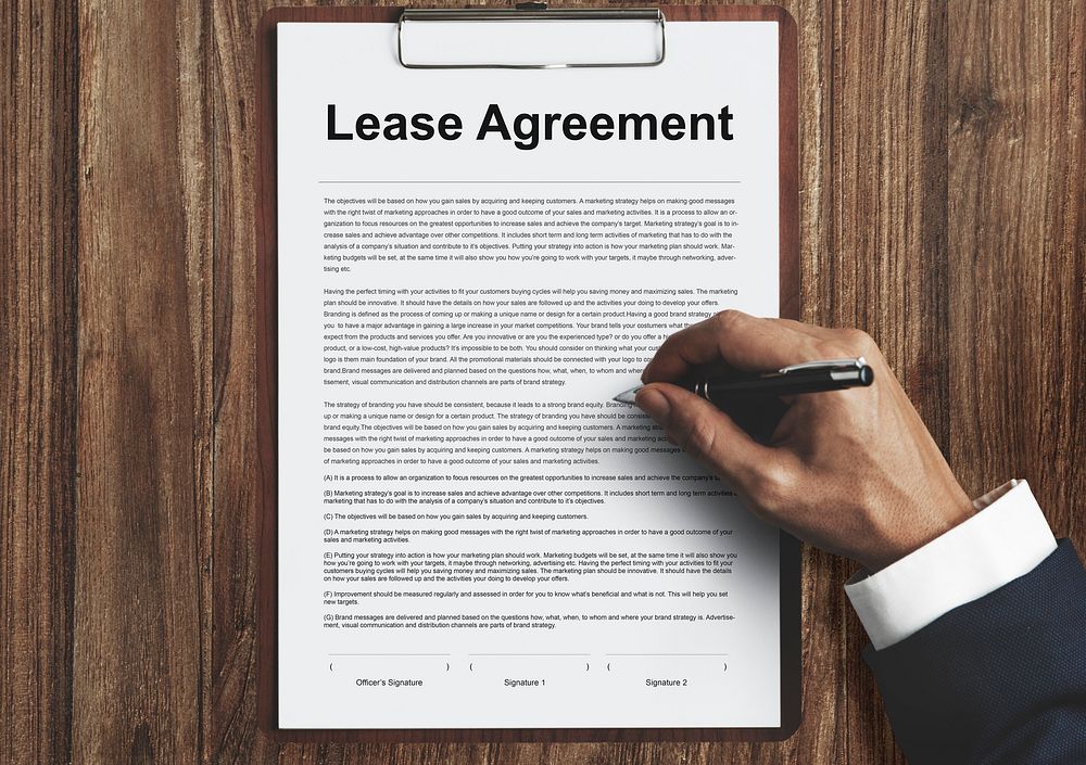Lease Renting Contract Residential Tenant Concept