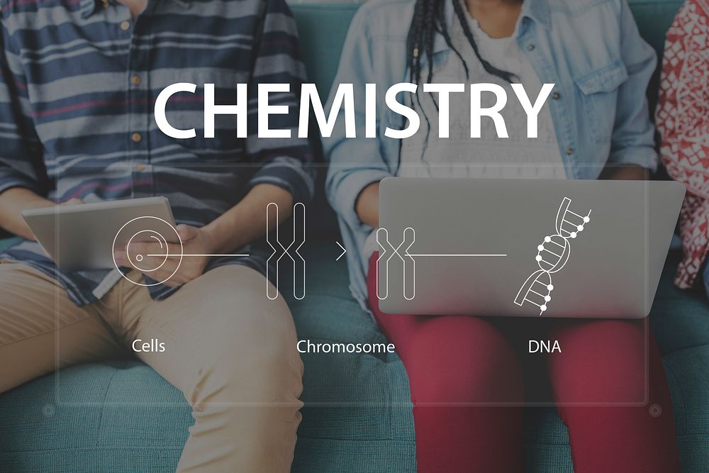 Group of students learning biology humanity life science genetic research