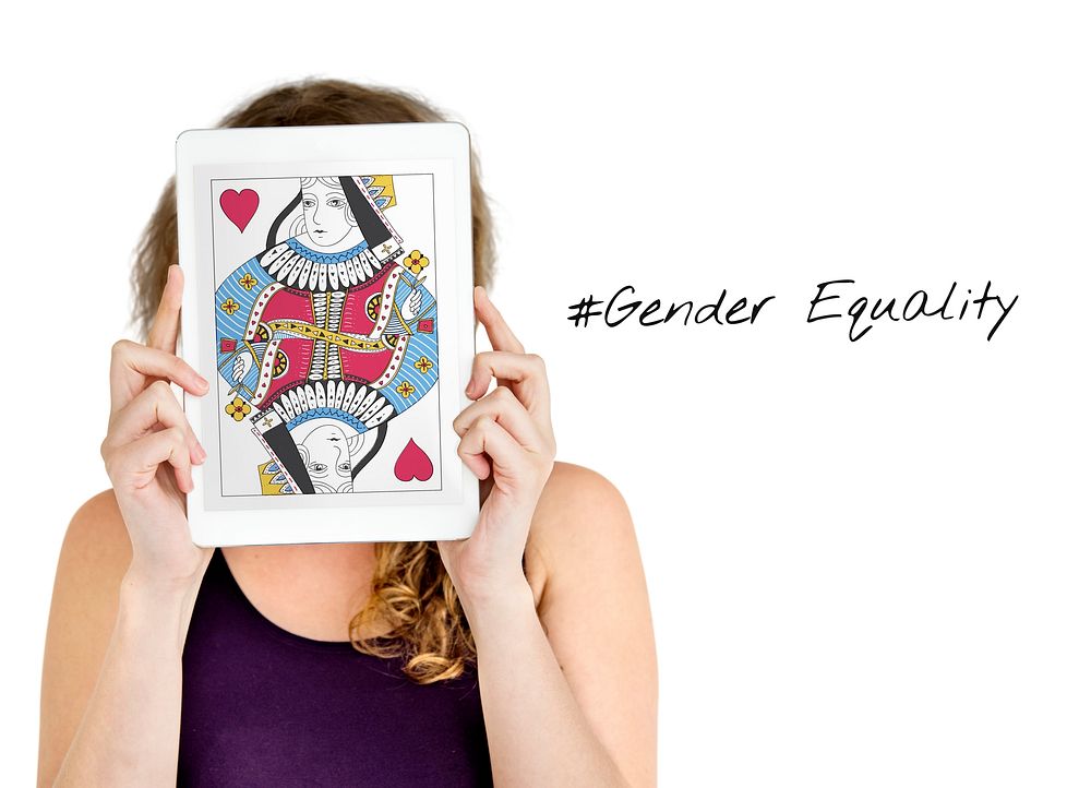 Cards Deck Queen Heart Gender Equality