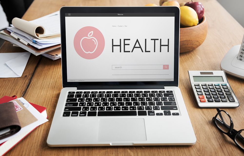 Health Laptop Healthcare Wellness Senior Concept