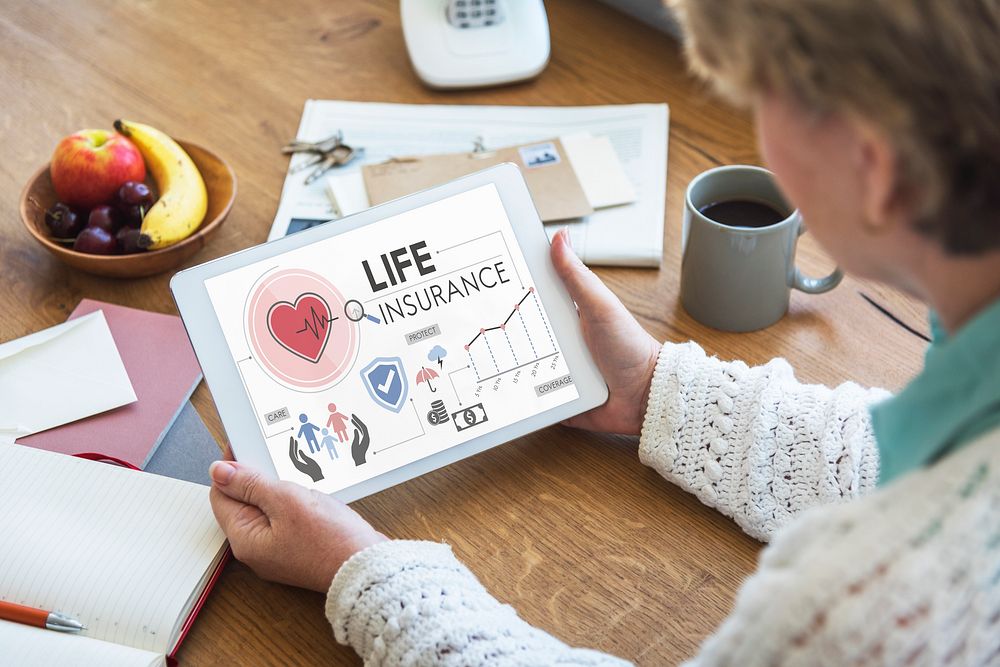 Life Insurance Senior Adult Investment Health Concept