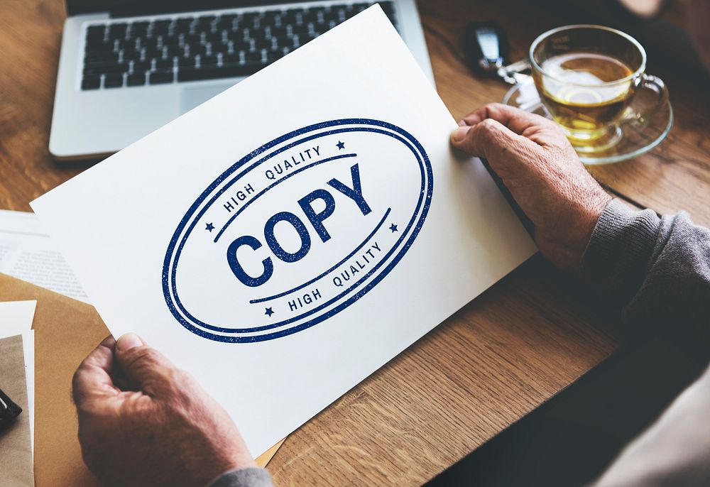 Copy Duplicate Print Scan Transcript Counterfoil Concpet