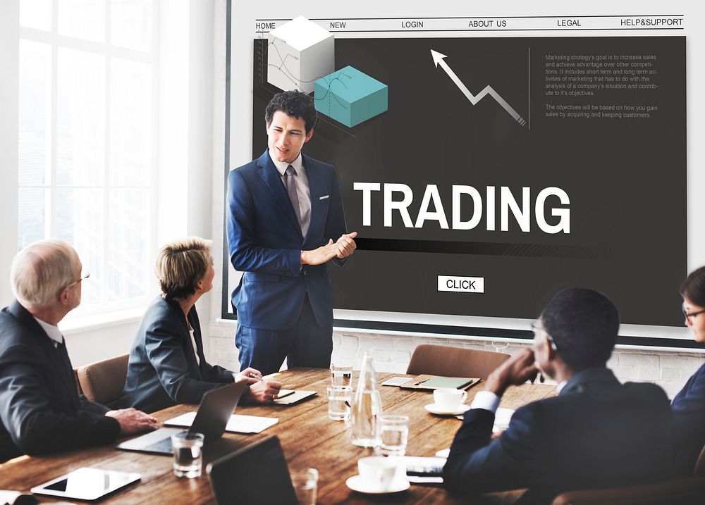 Trading Business Strategy Development Concept
