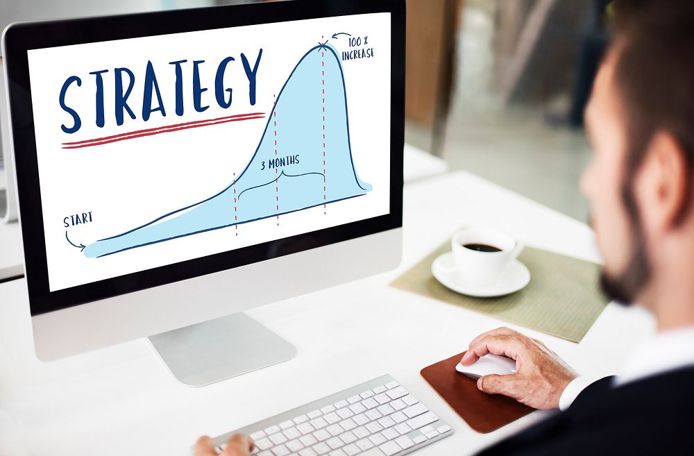 Strategy Report Analytics Progress Concept