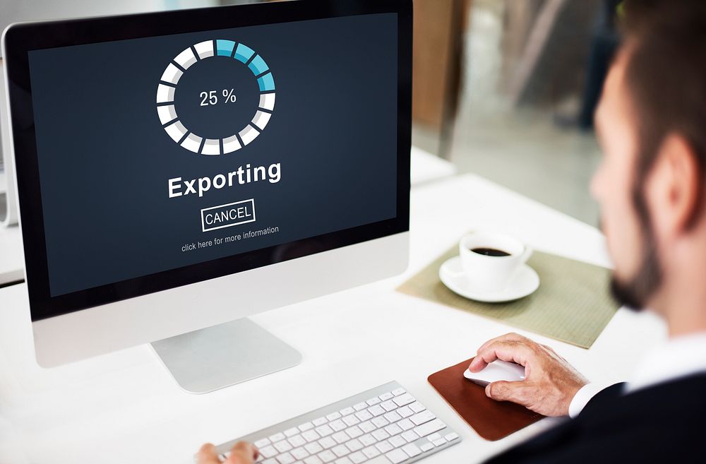 Exporting Convert Loading Progress Concept