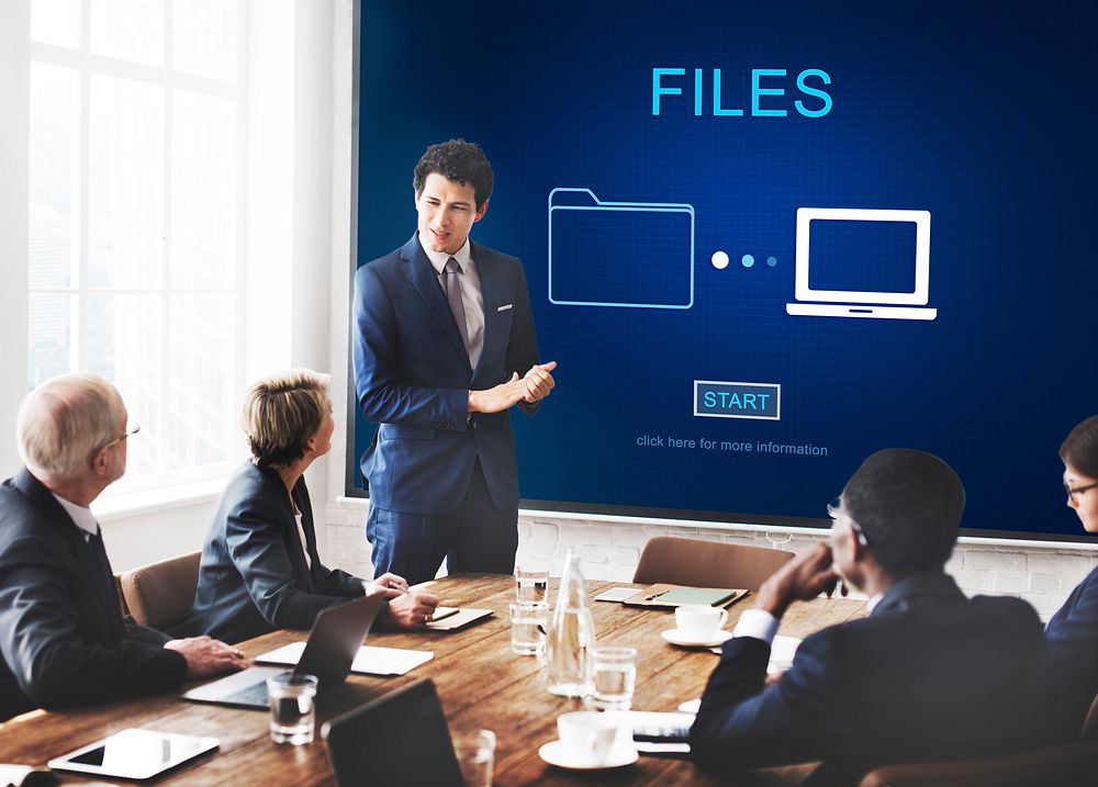 Files Data Information Message Network Share Concept